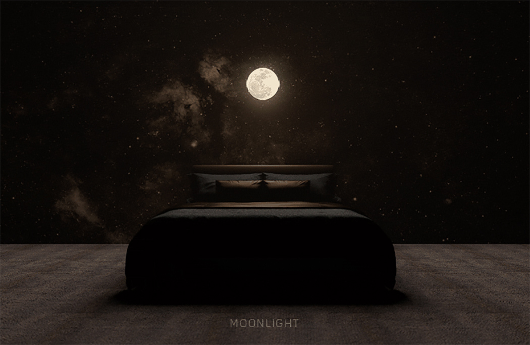 product design，Lamp design，moon，