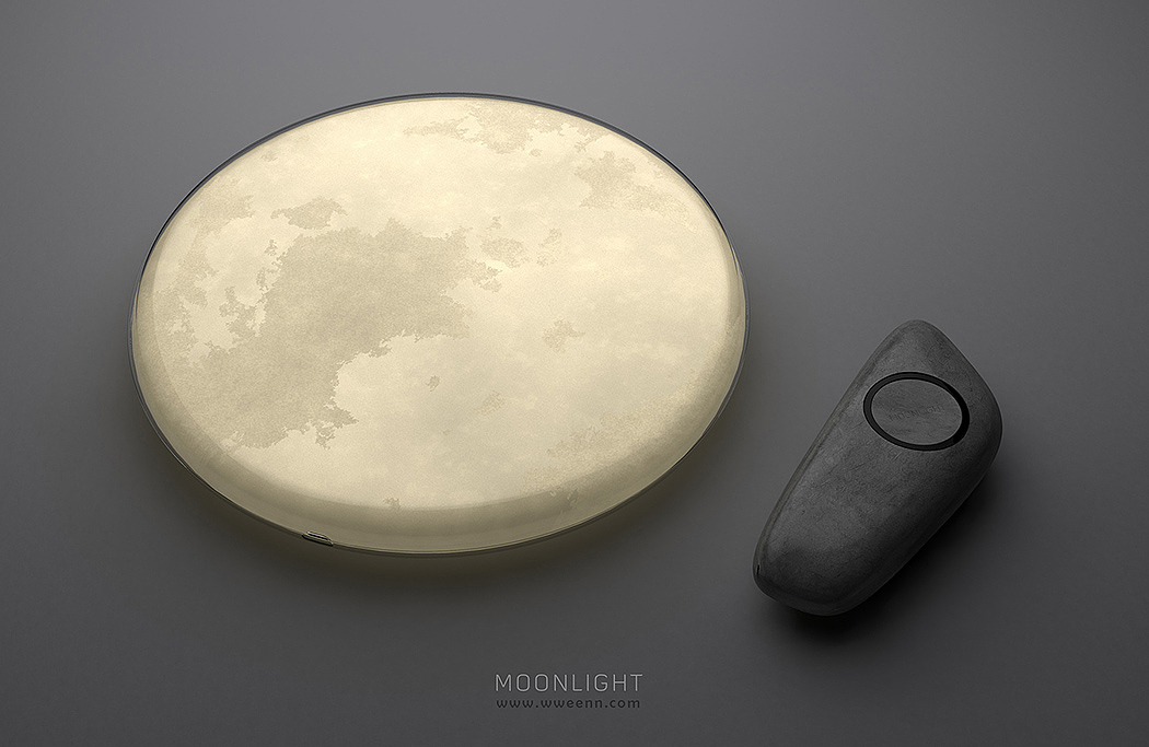 product design，Lamp design，moon，