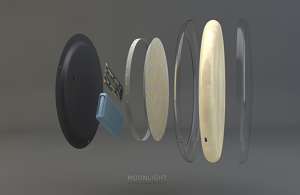 product design，Lamp design，moon，