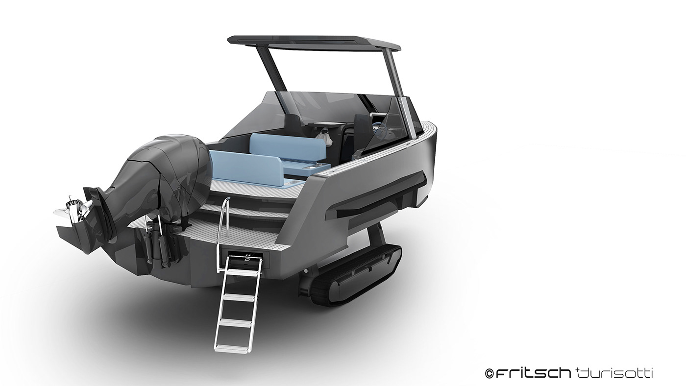 Commuter，Iguana，amphibious，white，Cruise，