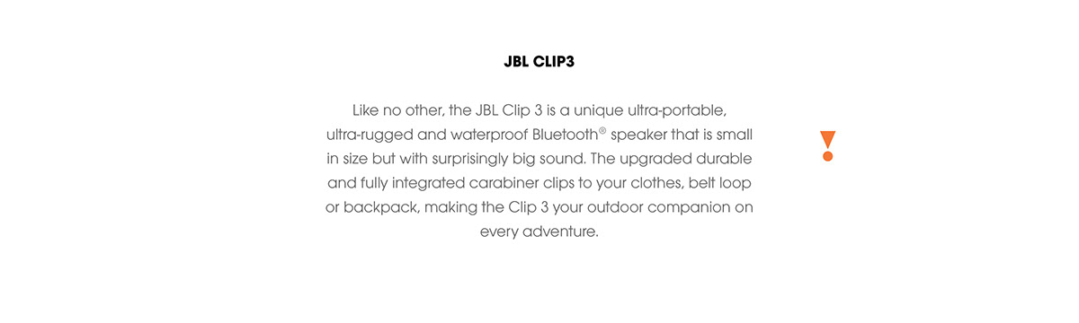 product design，Digital，loudspeaker box，JBL CLIP3，2018 red dot award，