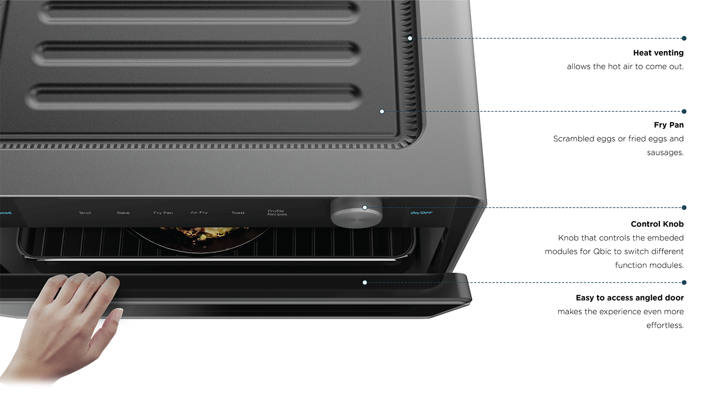 user interface，industrial design，cooking，intelligence，Qbic，