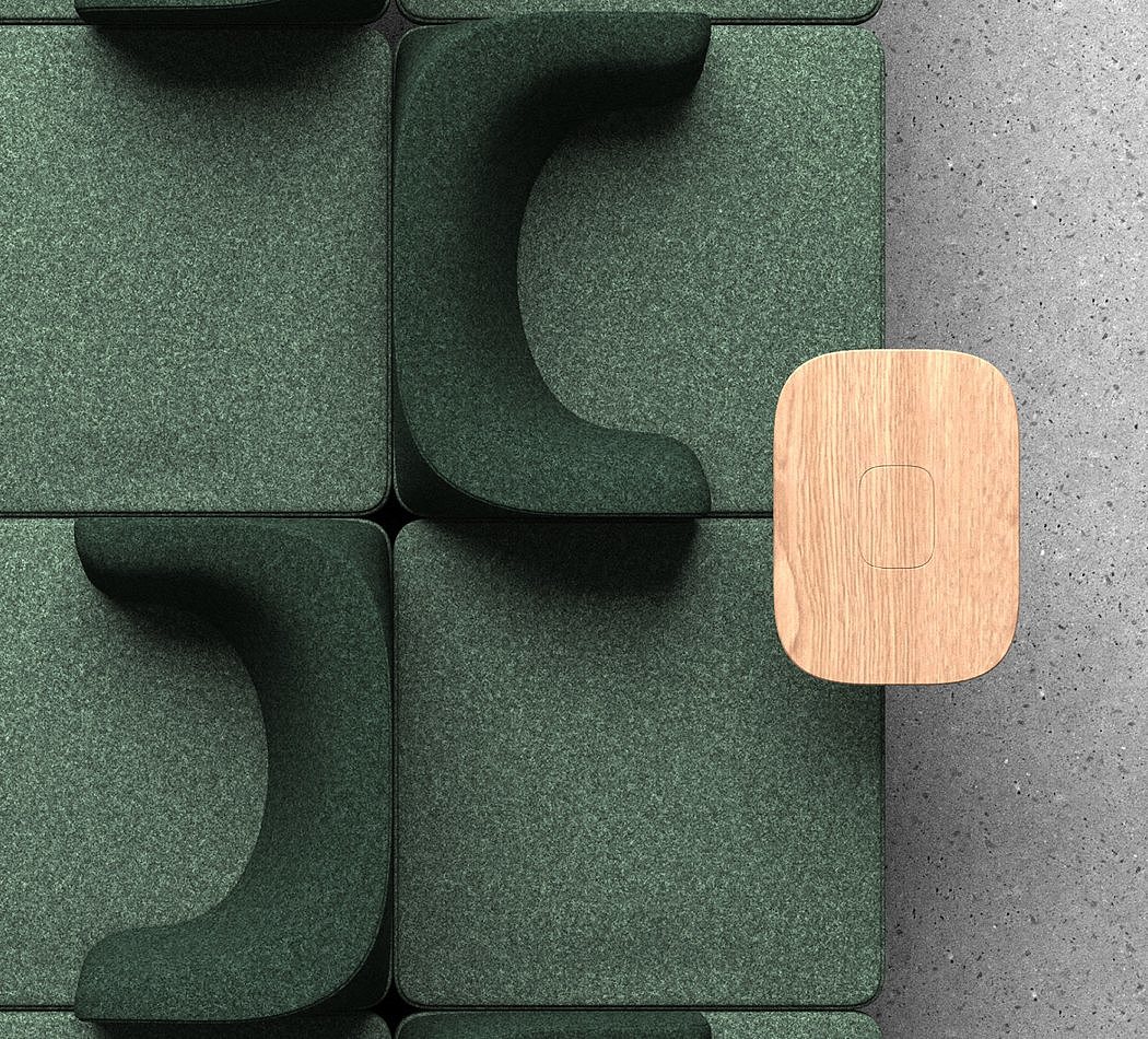模块化，绿色，座椅系列，拼接，