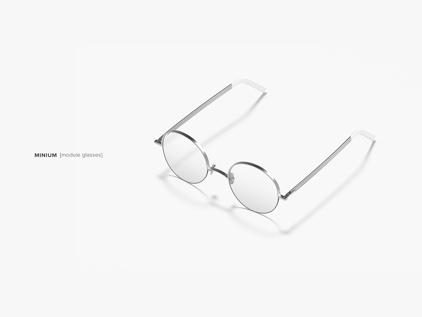 glasses，white，circular，product design，