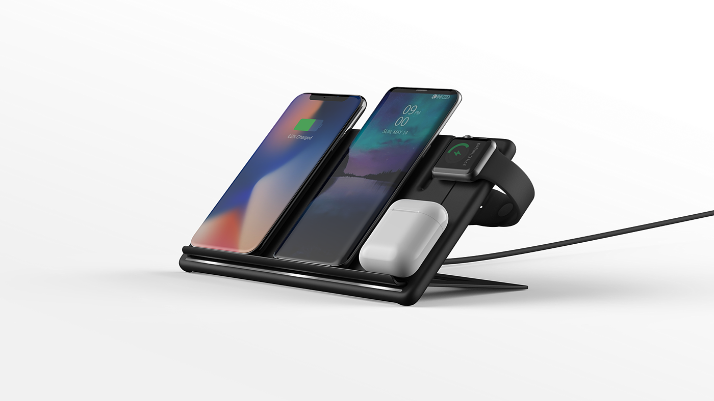 Wyrex，wireless charger ，black，