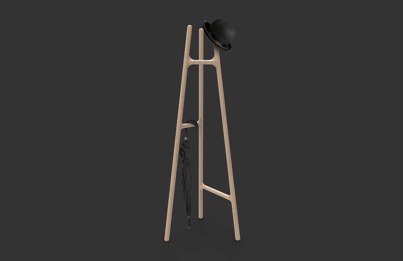 INFISSI，coat hanger，wooden ，Vanja Marinkovi，