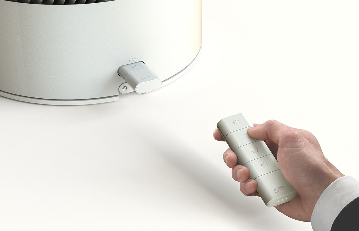 electric fan，Fan，Carry on，Interactive innovation，Interaction mode，remote control，ai，modern stylish，Minimalist，Cylindrical modeling，Small fan，Ice cream and fan，household electrical appliances，Home Furnishing，furniture，