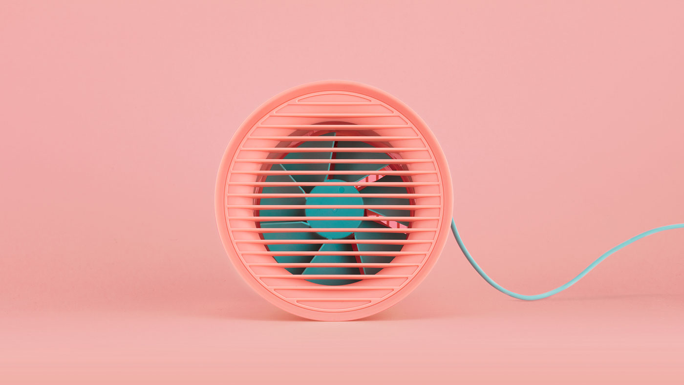 electric fan，Fan，Carry on，Interactive innovation，Interaction mode，remote control，ai，modern stylish，Minimalist，Cylindrical modeling，Small fan，Ice cream and fan，household electrical appliances，Home Furnishing，furniture，