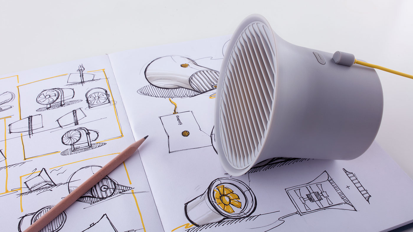 electric fan，Fan，Carry on，Interactive innovation，Interaction mode，remote control，ai，modern stylish，Minimalist，Cylindrical modeling，Small fan，Ice cream and fan，household electrical appliances，Home Furnishing，furniture，