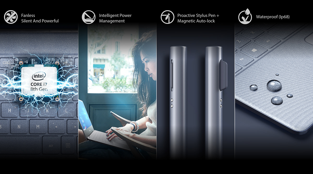 No noise，waterproof，360 degree rotation，Notebook computer，Uncia laptop，