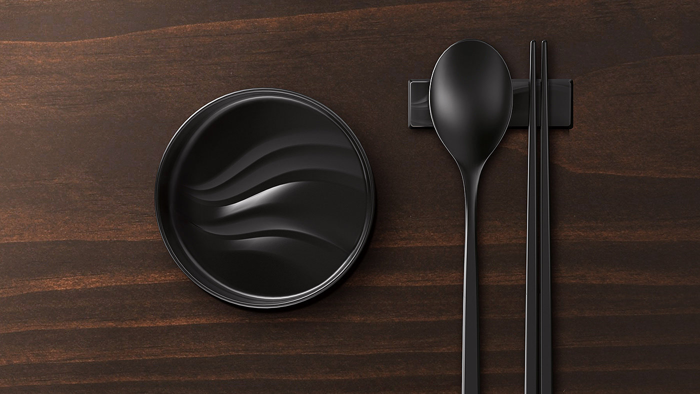 Chopsticks rack，a soup spoon，Sauce bowl，reddo taward，DOWHO，