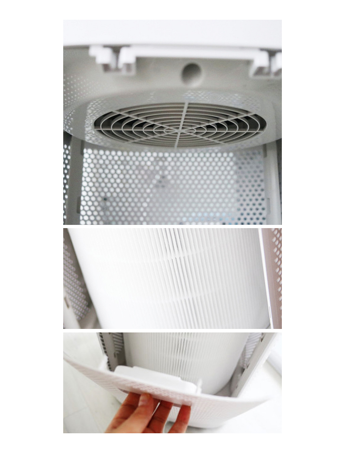 360度循环，空气净化器，Air Purifier，白色，