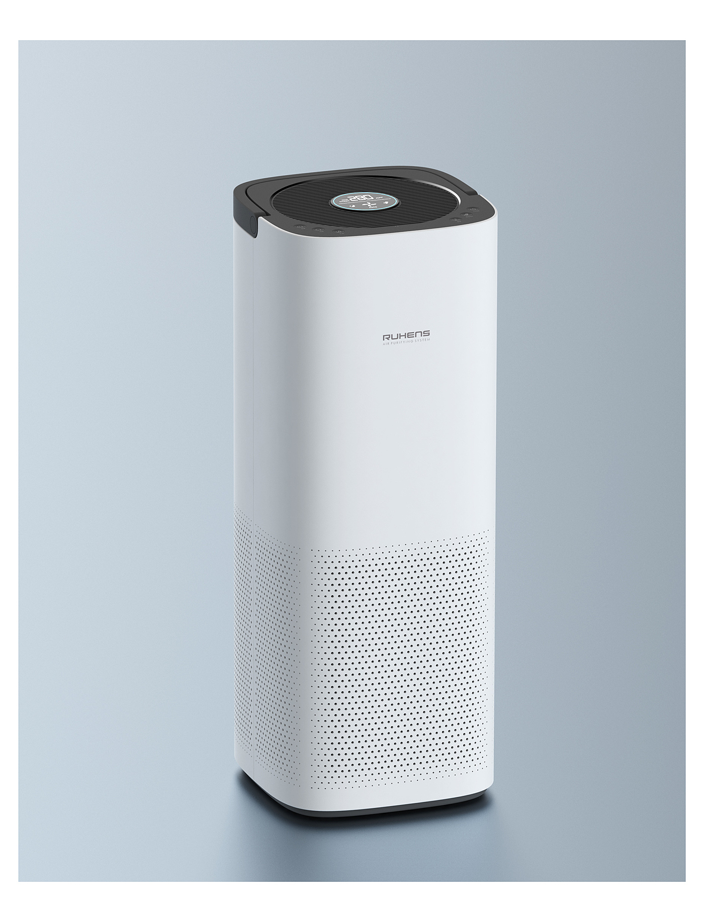 360度循环，空气净化器，Air Purifier，白色，