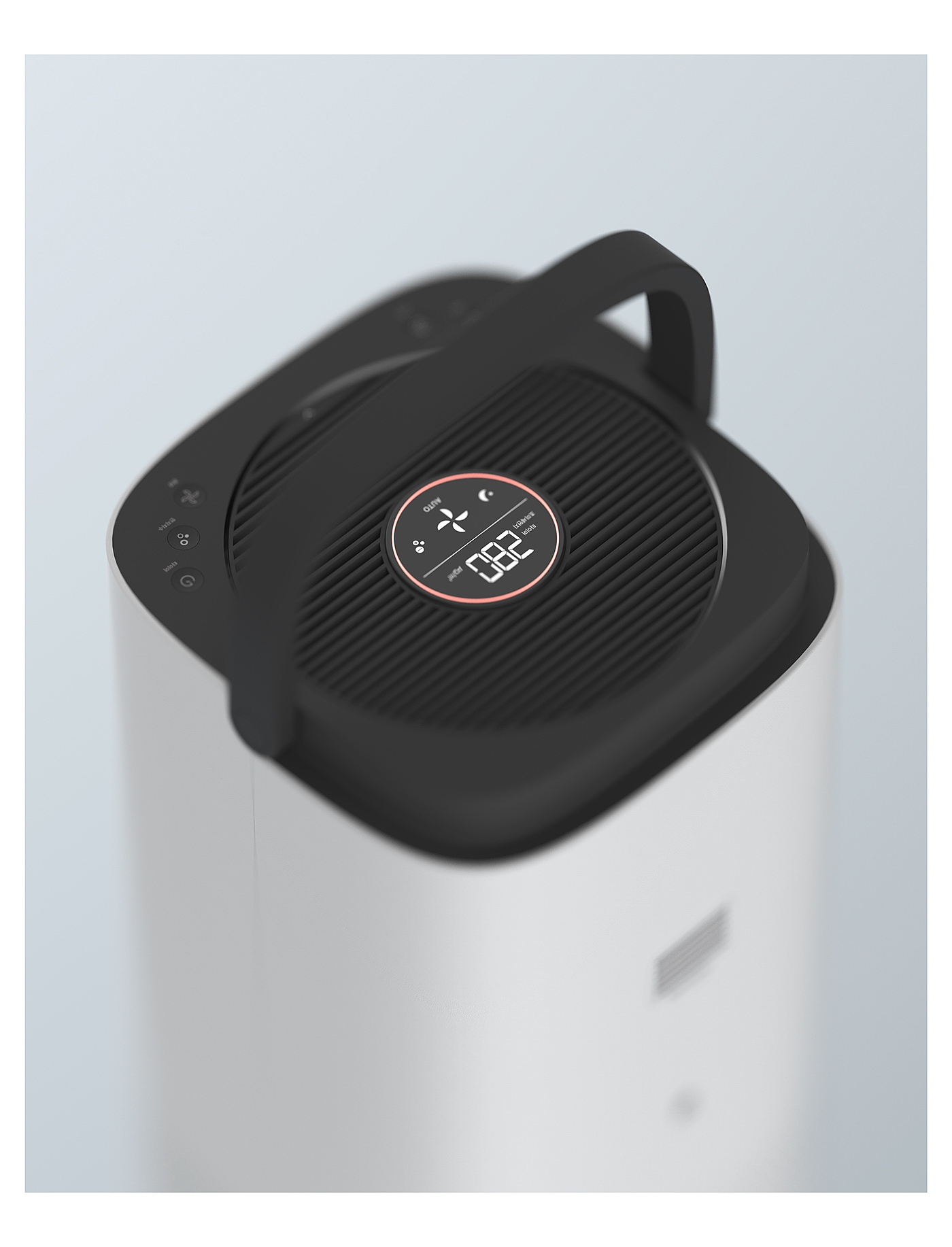 360度循环，空气净化器，Air Purifier，白色，