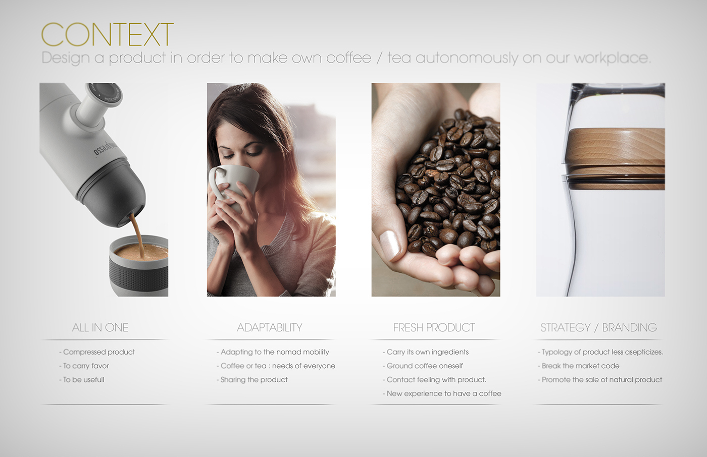 USB interface heating coaster，The design comes from lemon，The cup cover hides the power plug，Coffee powder can be placed at the waist，