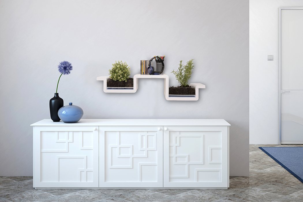 white，Plant rack，Plantashelf，