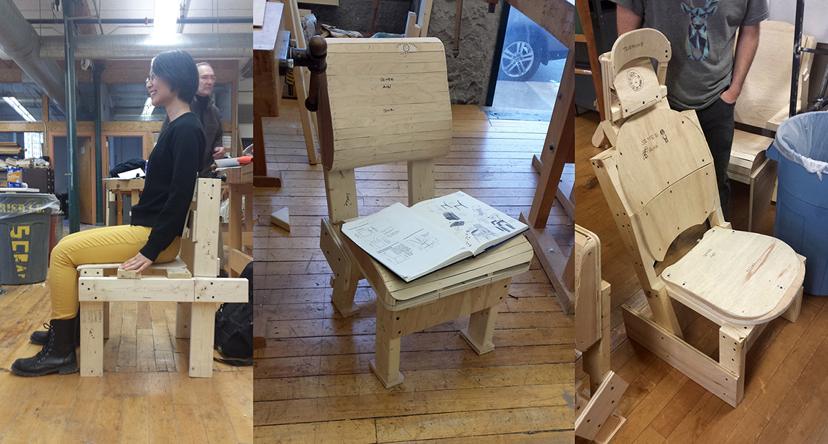 Wood ash，Polypropylene board，furniture，Sehee Ahn，Plastic Chair，