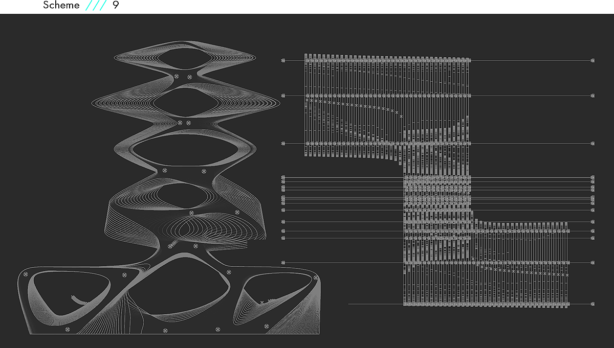 Plywood，Parametric furniture，Oleg Soroko，TERMITE TREE，