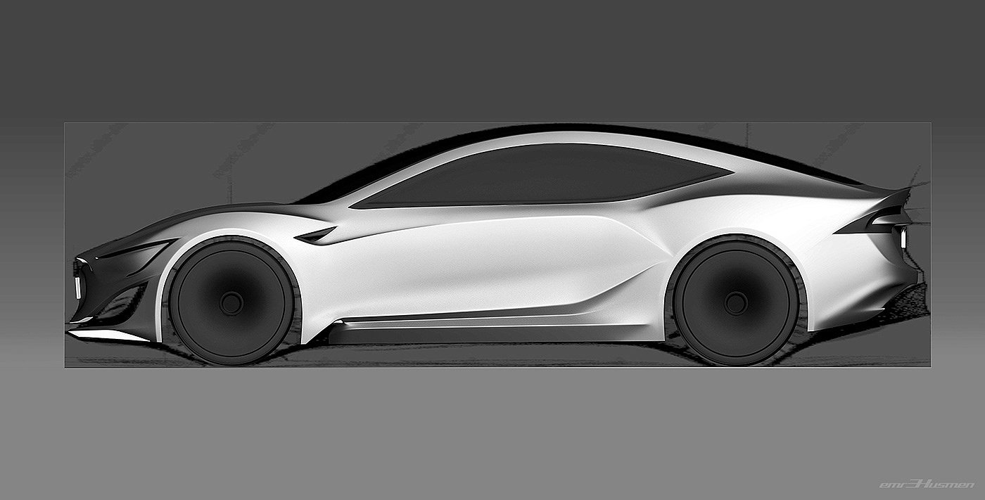 electric vehicle，Name Husmen，Model S，OLED lamp，Tesla，