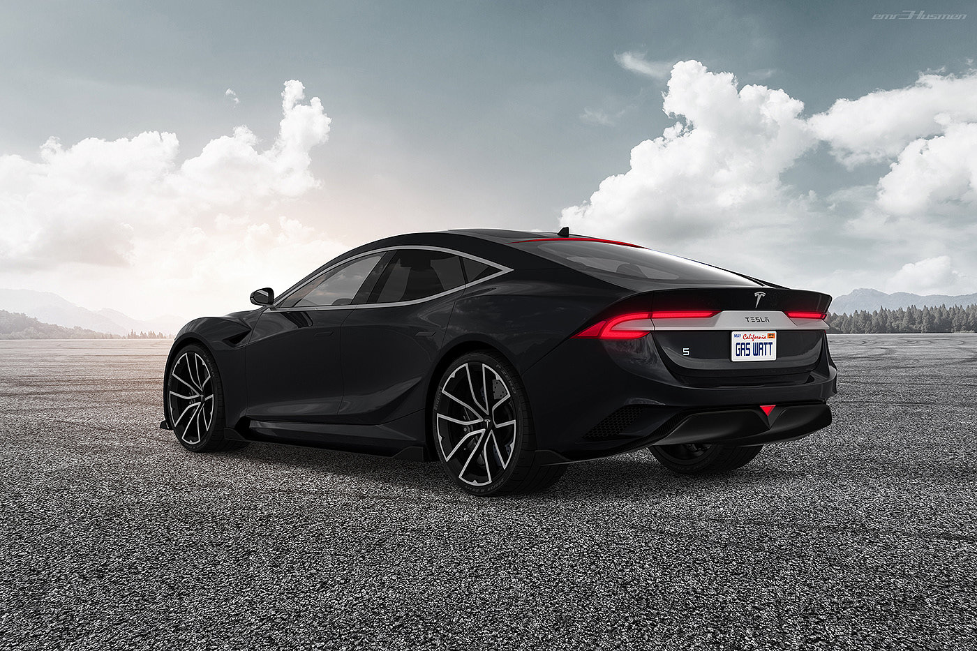 electric vehicle，Name Husmen，Model S，OLED lamp，Tesla，