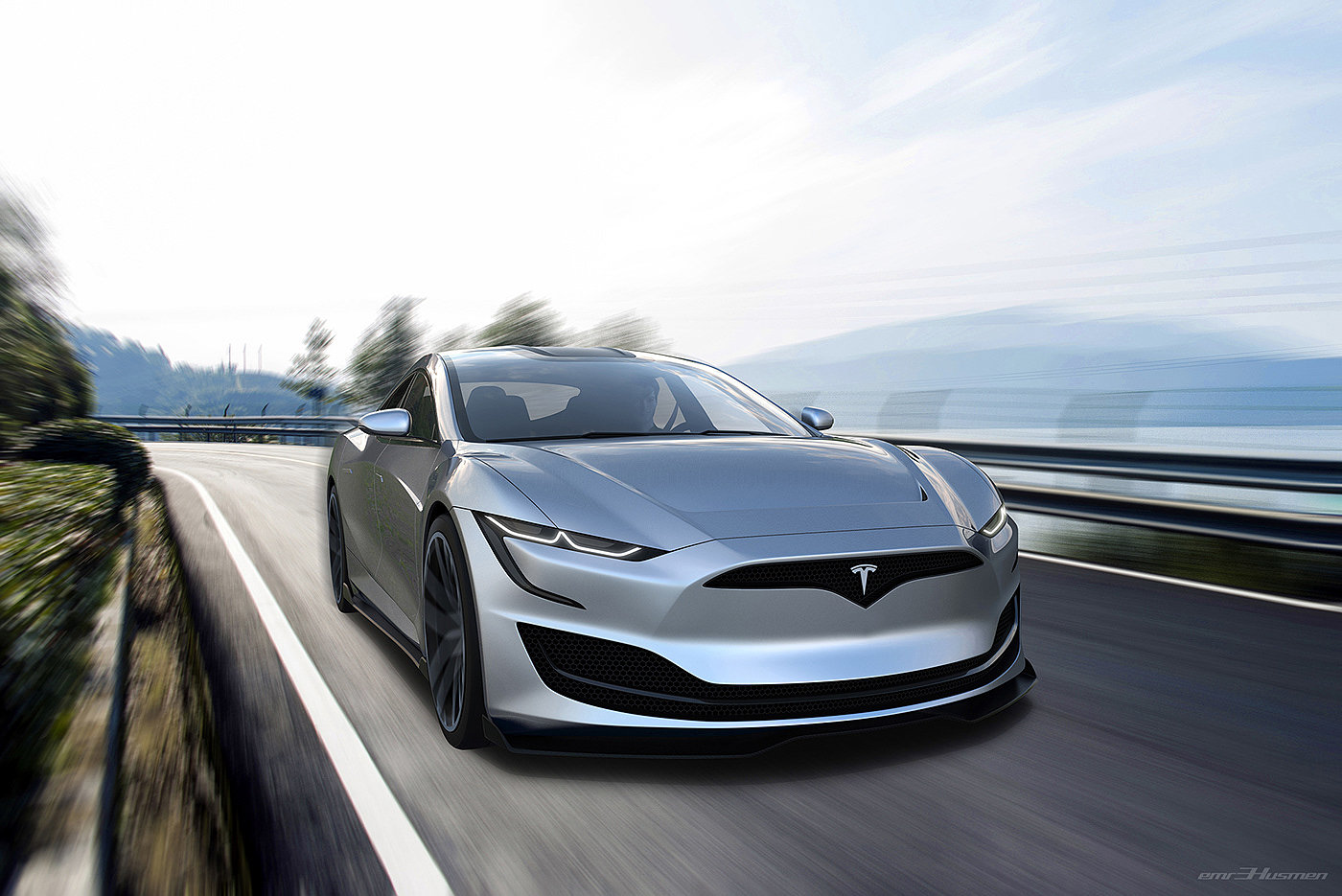 electric vehicle，Name Husmen，Model S，OLED lamp，Tesla，