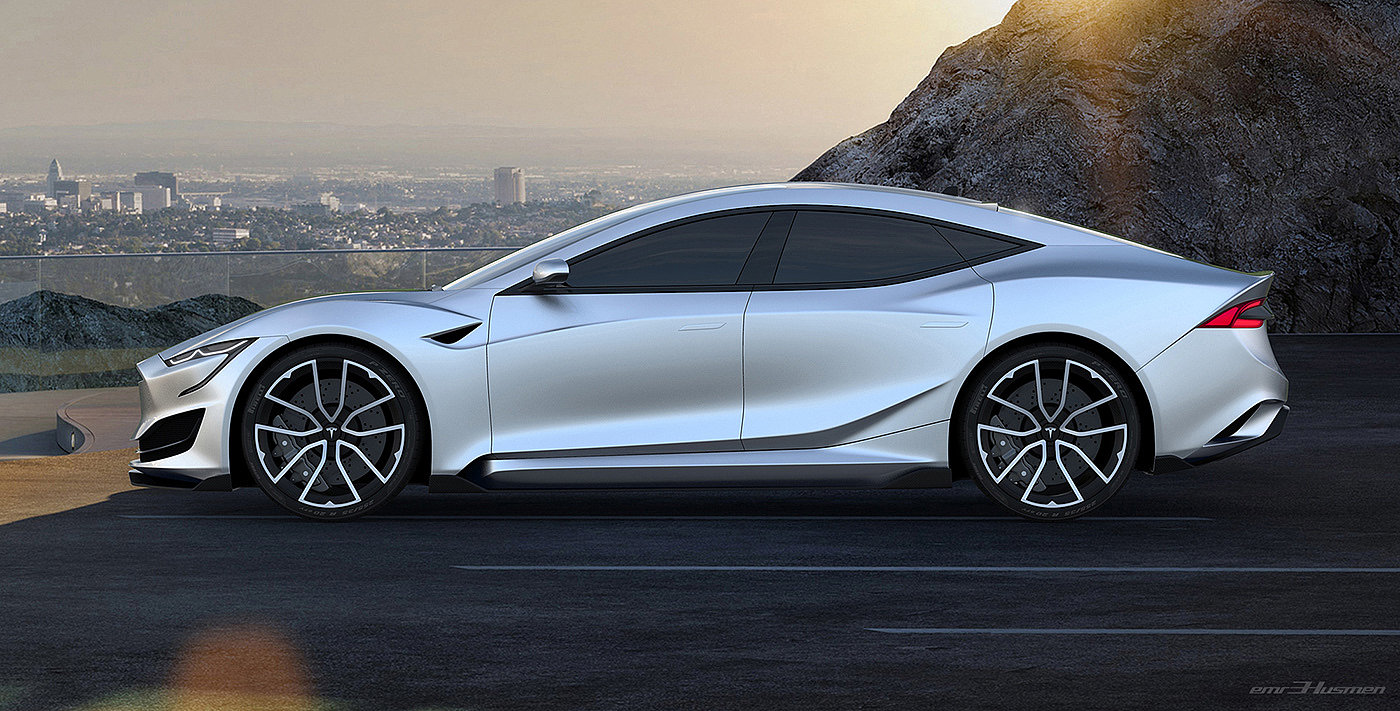 electric vehicle，Name Husmen，Model S，OLED lamp，Tesla，