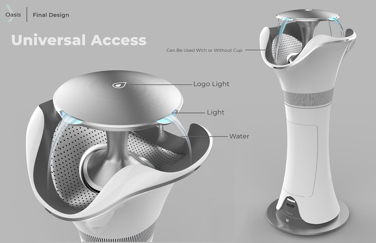concept，Water dispenser，OASIS，