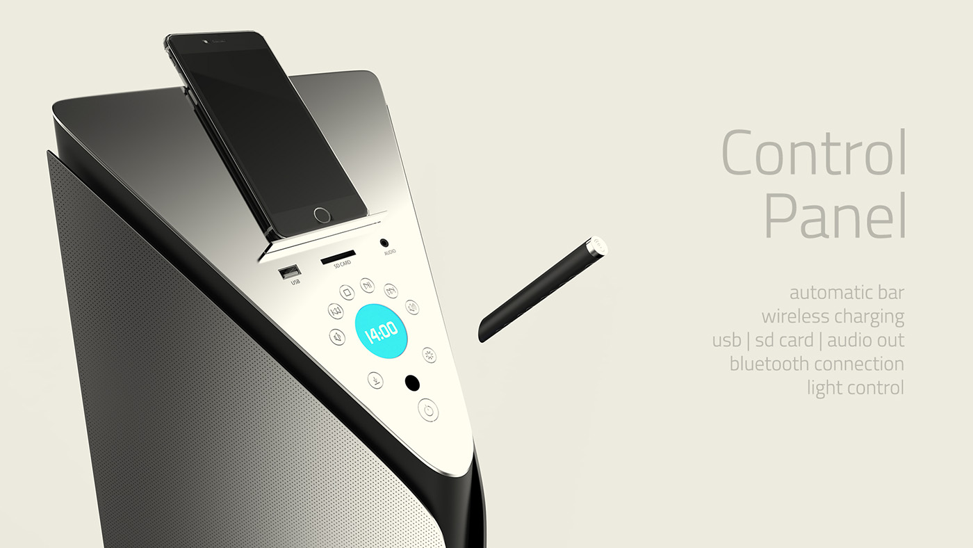 Tris，Music docking station，concept，