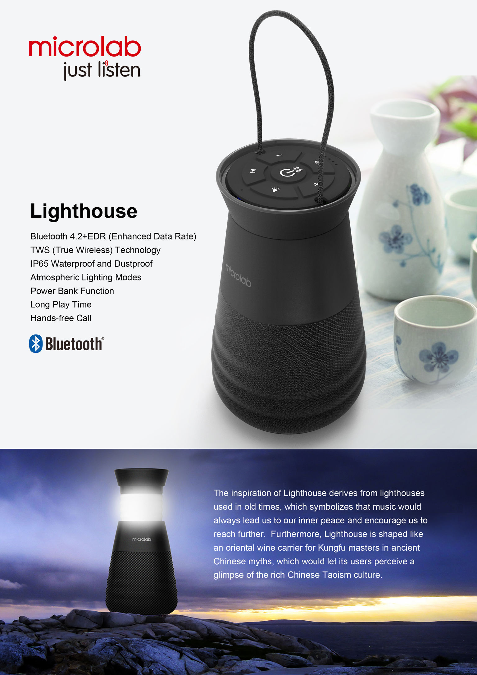 2018 if Award，Bluetooth Speaker ，Lighthouse，