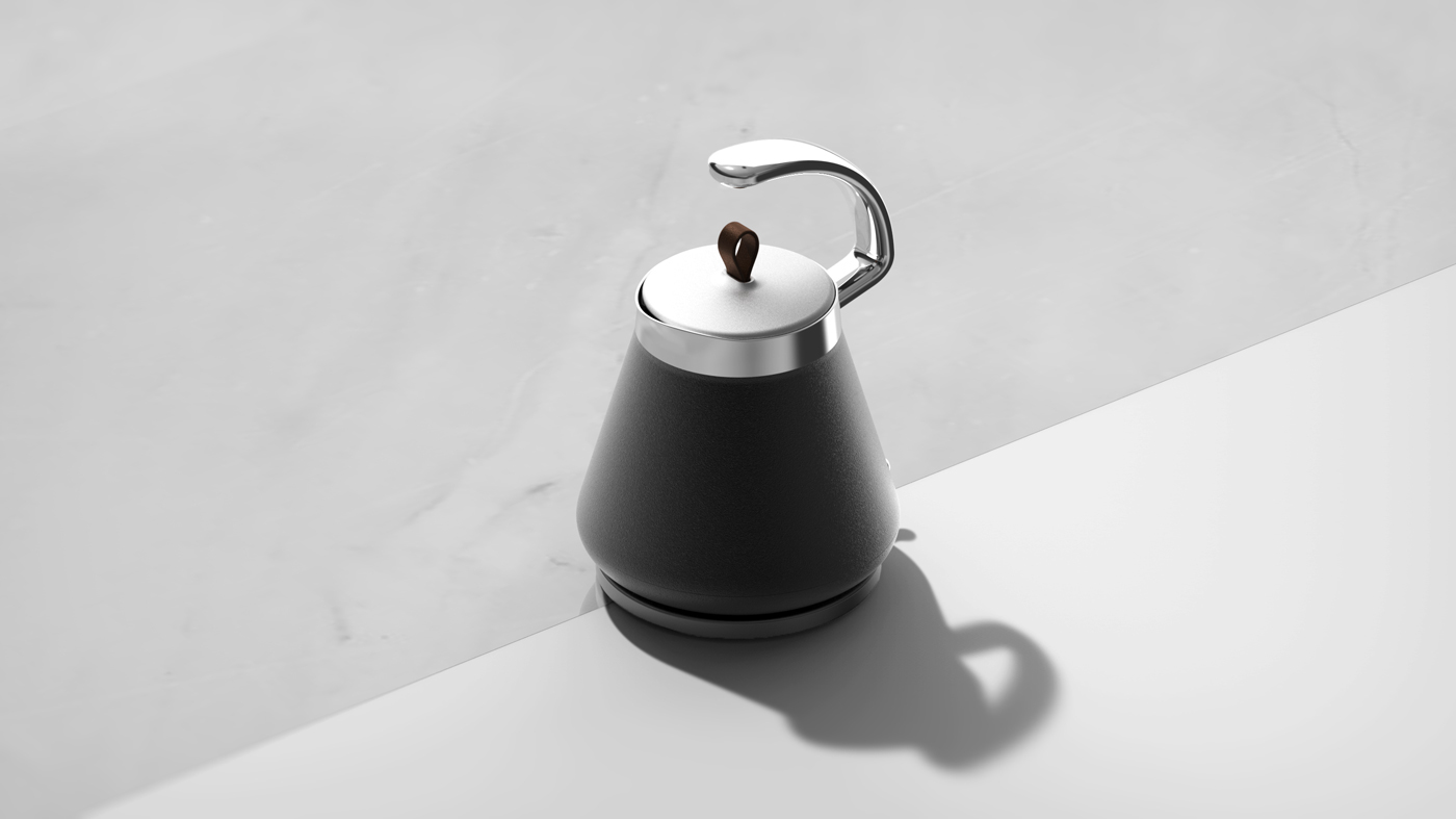 Leather texture，Metal material，kettle，ORIGIN，