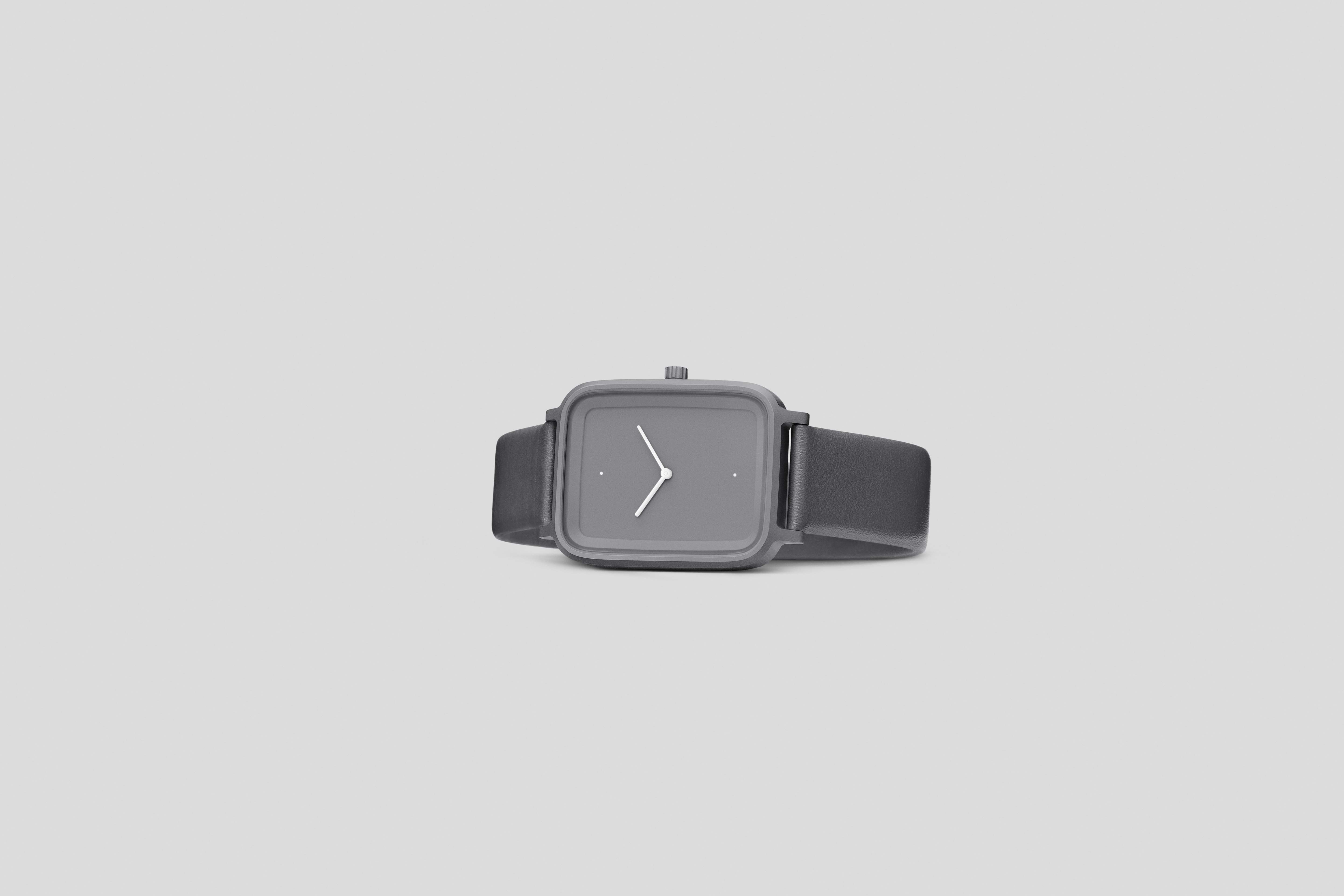 surface，Wristwatch，black，Oblong，