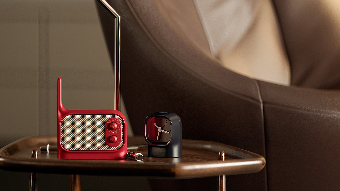 Retro，radio，Clock，LEXON，