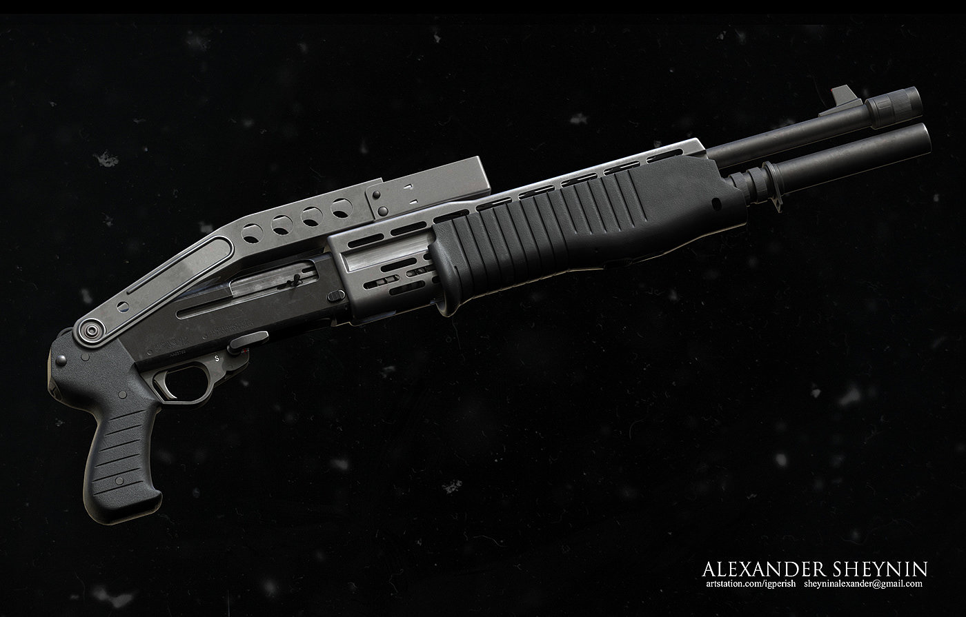 Design，gun，modeling，Render，3DS，Rifle，Rifle，military，