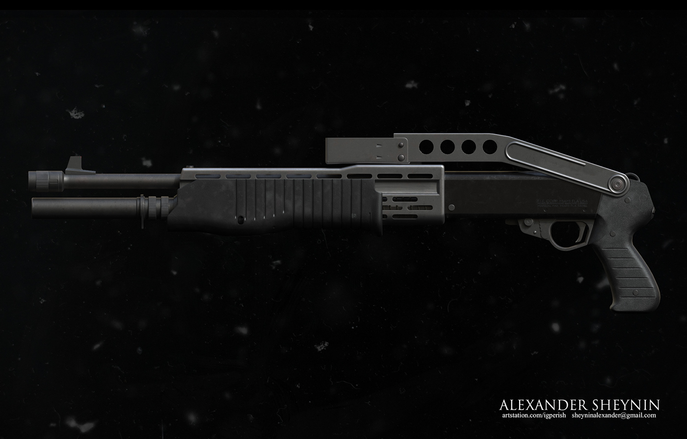 Design，gun，modeling，Render，3DS，Rifle，Rifle，military，