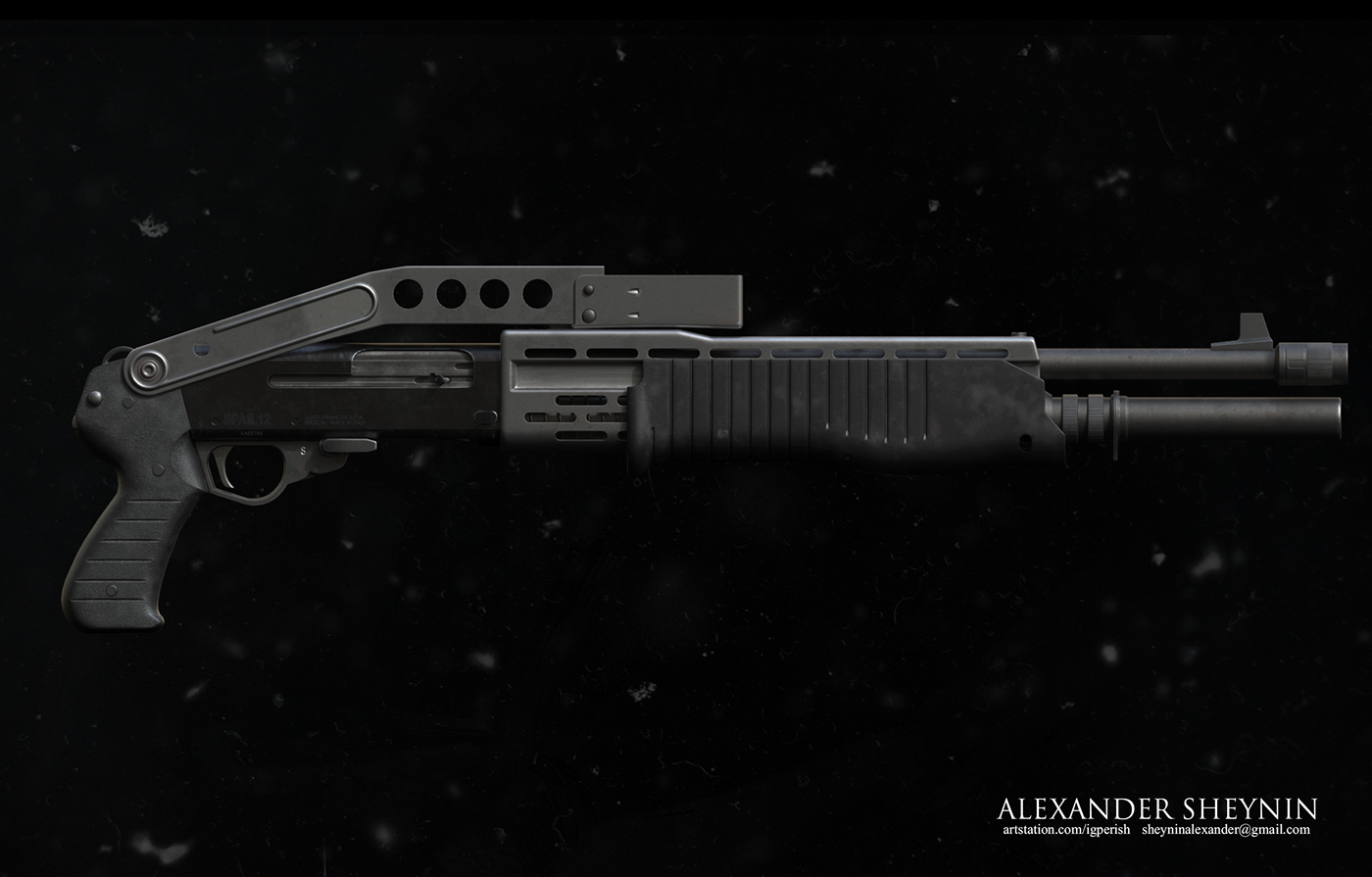 Design，gun，modeling，Render，3DS，Rifle，Rifle，military，