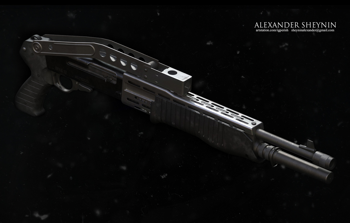 Design，gun，modeling，Render，3DS，Rifle，Rifle，military，