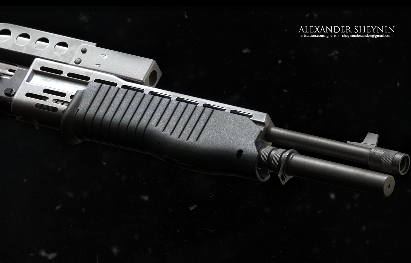 Design，gun，modeling，Render，3DS，Rifle，Rifle，military，