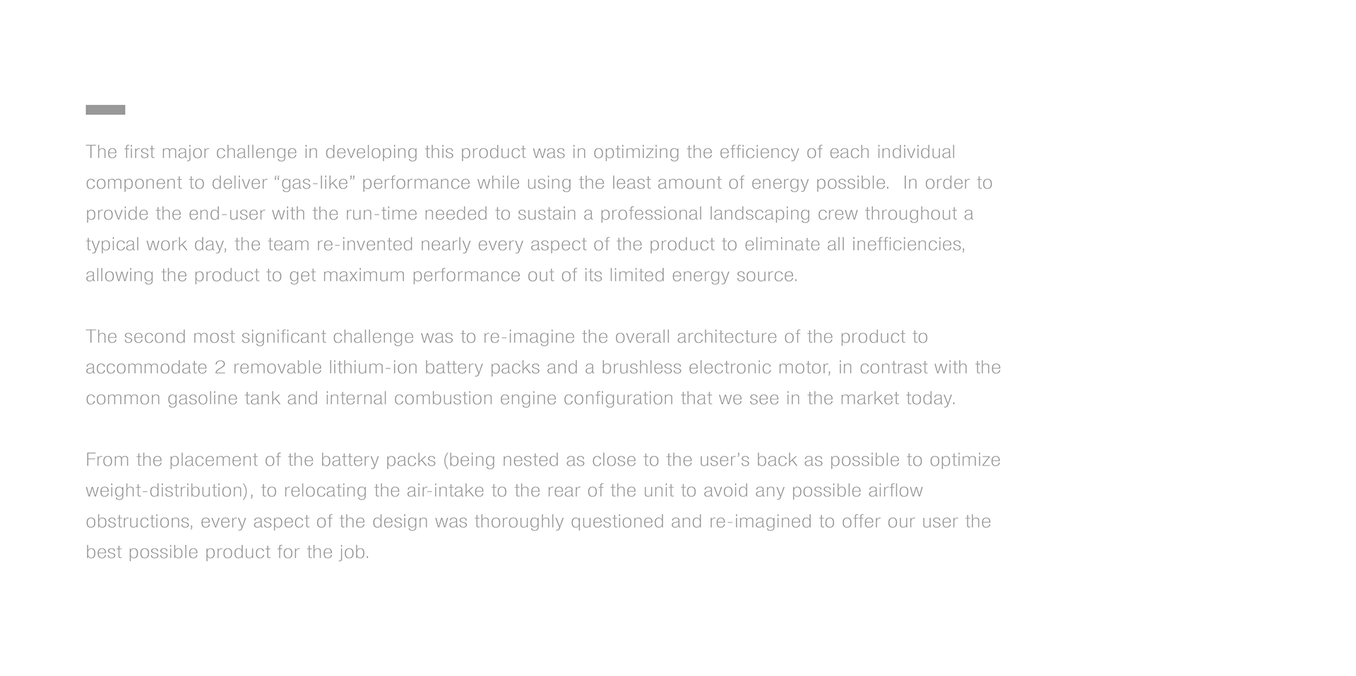 dewalt，Knapsack type，Blower design，