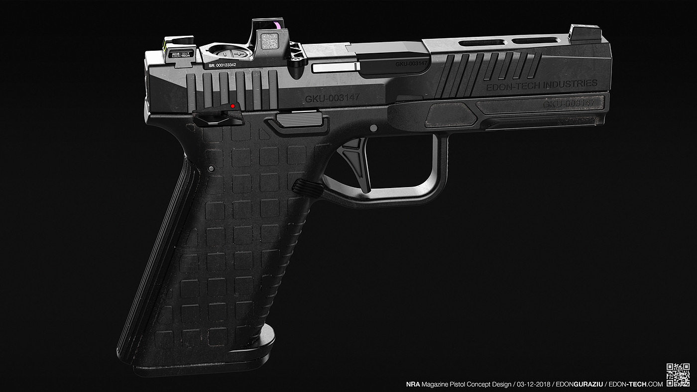 Render，concept，Pistol，Pistol Concept，