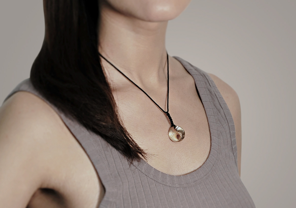 Accessories，Necklace，Pendant，Golden water phase，Metal，Taoism，jewelry，