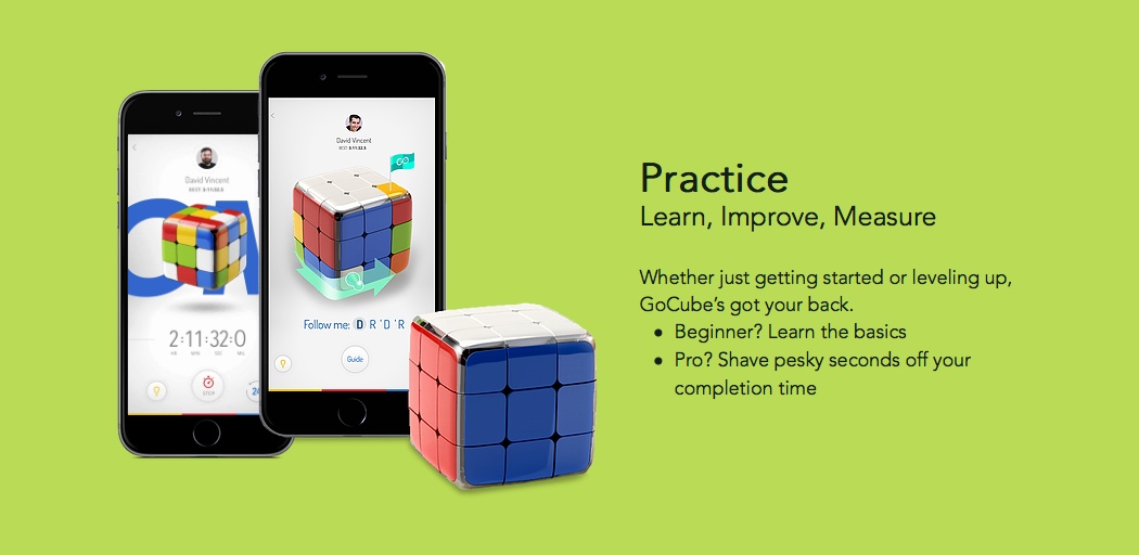 GoCube，intelligent sensor，Continuous tracking，measure，sporting facilities，Rubik's Cube，