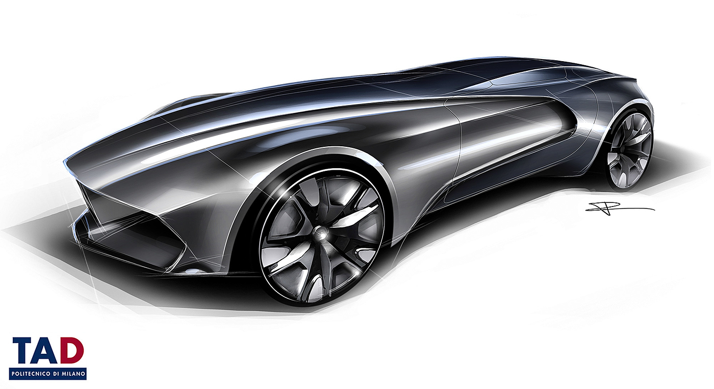 vehicle，vehicle，design sketch，Hand drawing，Milan Institute of Technology，Graduation project，