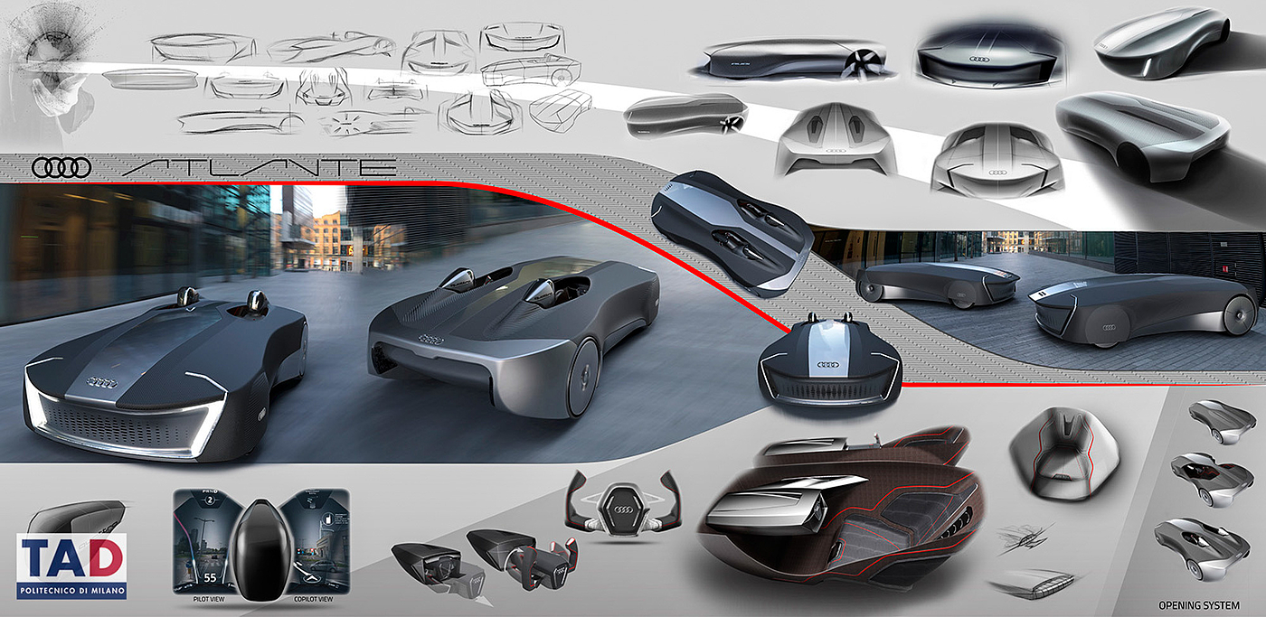 vehicle，vehicle，design sketch，Hand drawing，Milan Institute of Technology，Graduation project，
