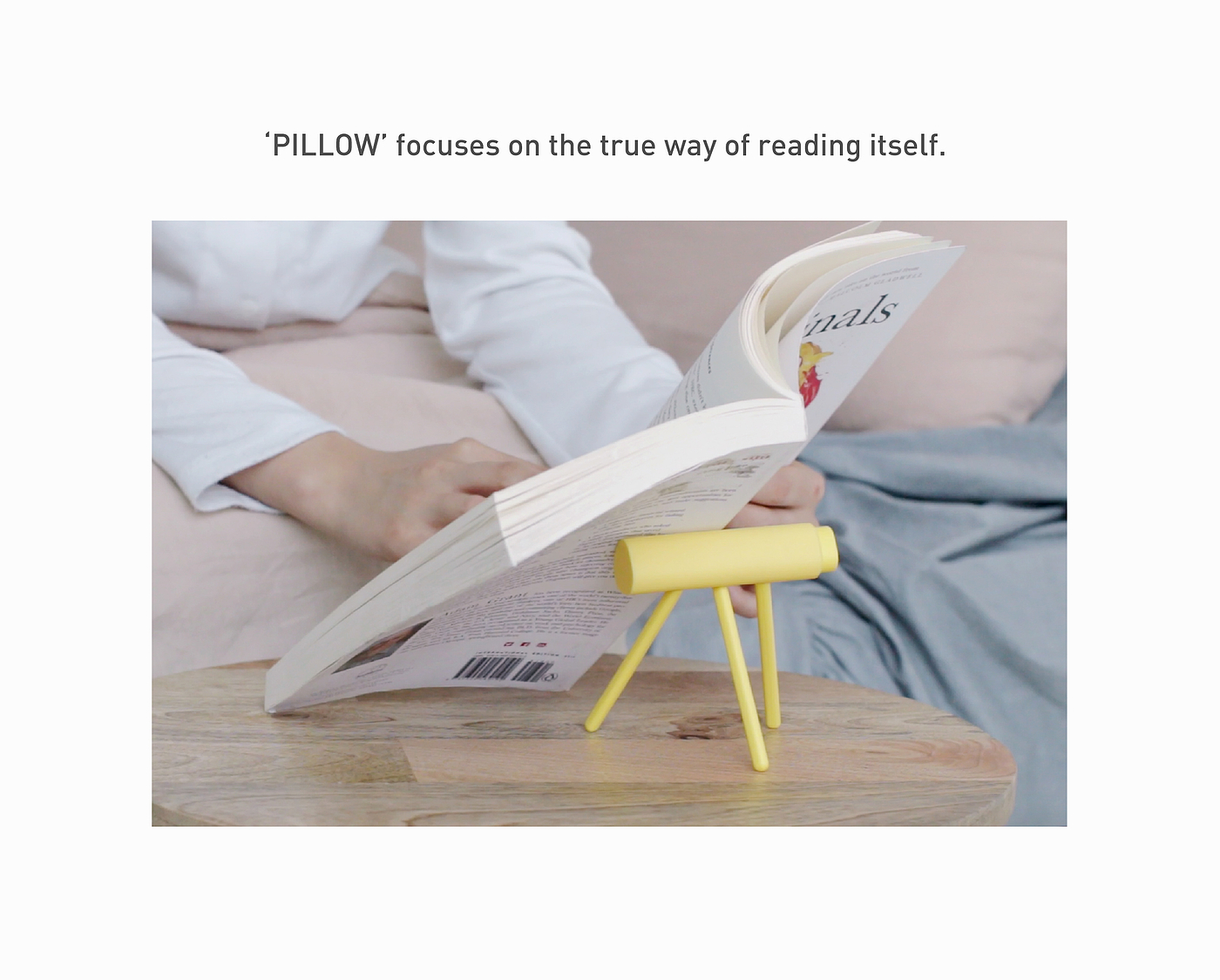 书架设计，PILLOW_Reading，黄色，