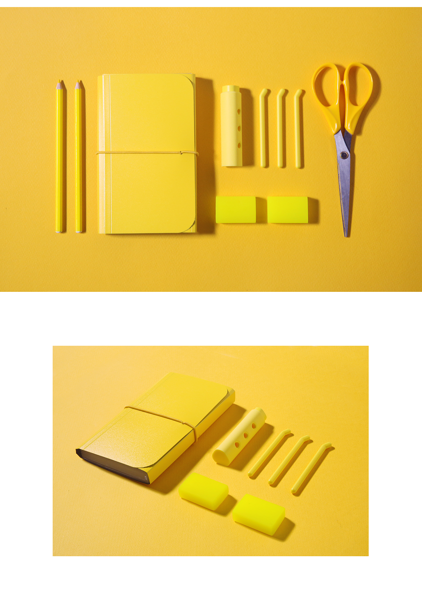Bookshelf design，PILLOW_Reading，yellow，