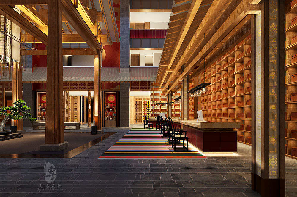 成都度假酒店设计—红专设计|康定锅庄温泉度假酒店 - 普象网