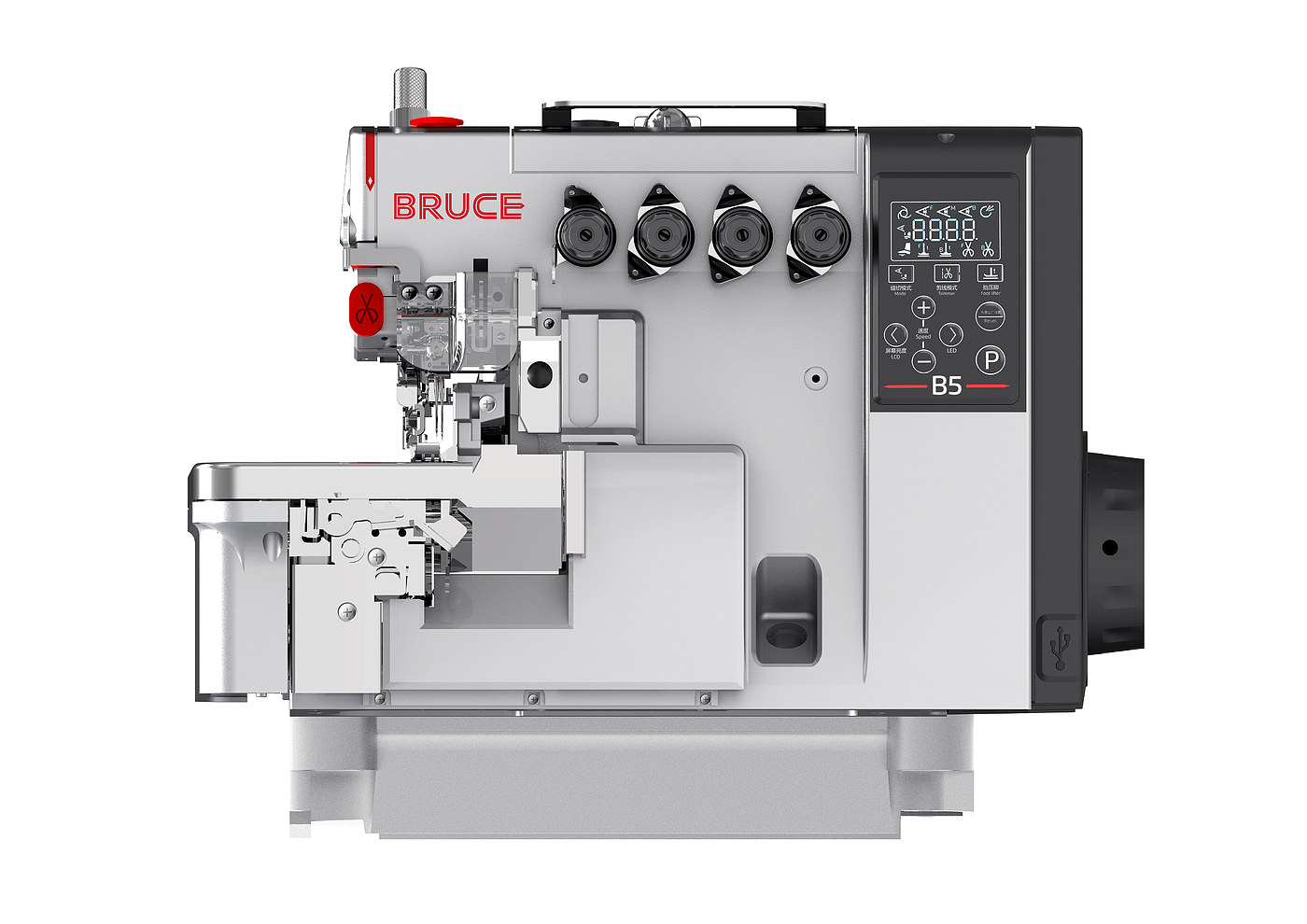 Bruce_B5，Computerized overlock sewing machine，R5，