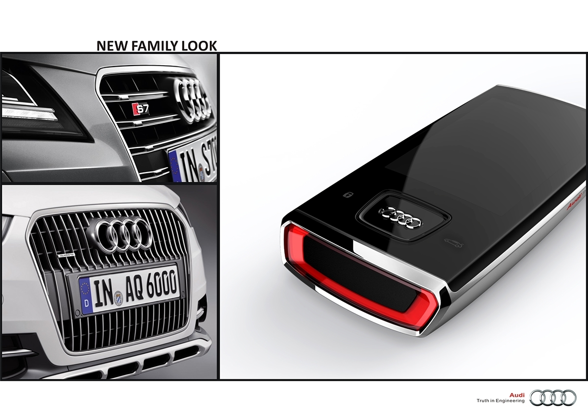 industrial design，product design，automobile，audi，key，intelligence，