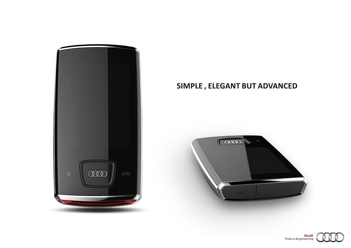 industrial design，product design，automobile，audi，key，intelligence，