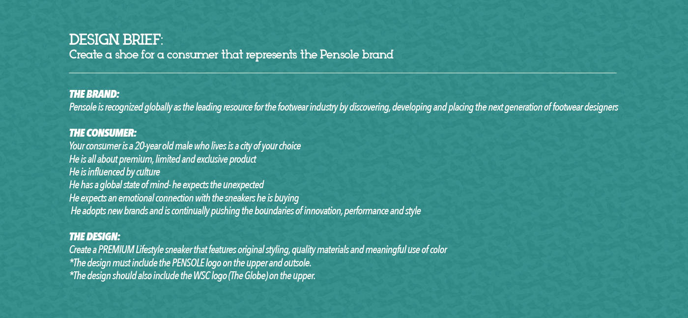 WSC2017，shoes，Outdoor sports，product design，PENSOLE，Hand drawn，